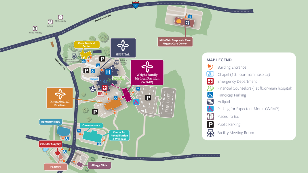 KCH Campus Map