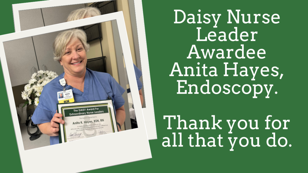 Anita Hayes - Daisy Nurse Leader Awardee